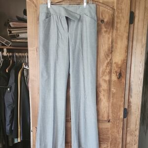 ANTONIO MELANI Gray Wide Leg Pants Professional Style